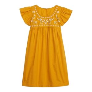 GAP Flutter Sleeve Embroidered Dress, XL